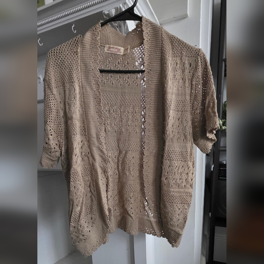 Faded Glory Women's Tan Knit Cardigan